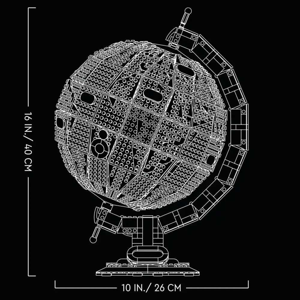 2585Pcs The Earth Model Birthday Christmas Gifts Brick Childrens Educational Toys Z251007