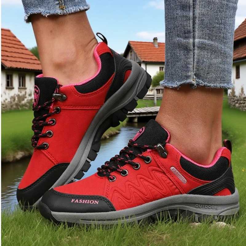 Retro Womens Hiking Shoes Fashionable Luxurious Design Breathable Platform Shoes Comfortable Outdoor Hiking Womens Sneakers J251007
