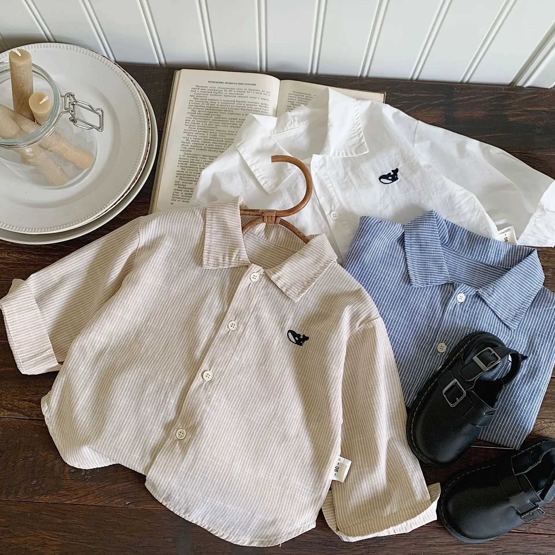 New Child Shirt Comfort Cartoon Versatile Casual Girl Clothing Simple Soft Child Clothing Cute Trendy Spring Long Sleeved Shirt C251007