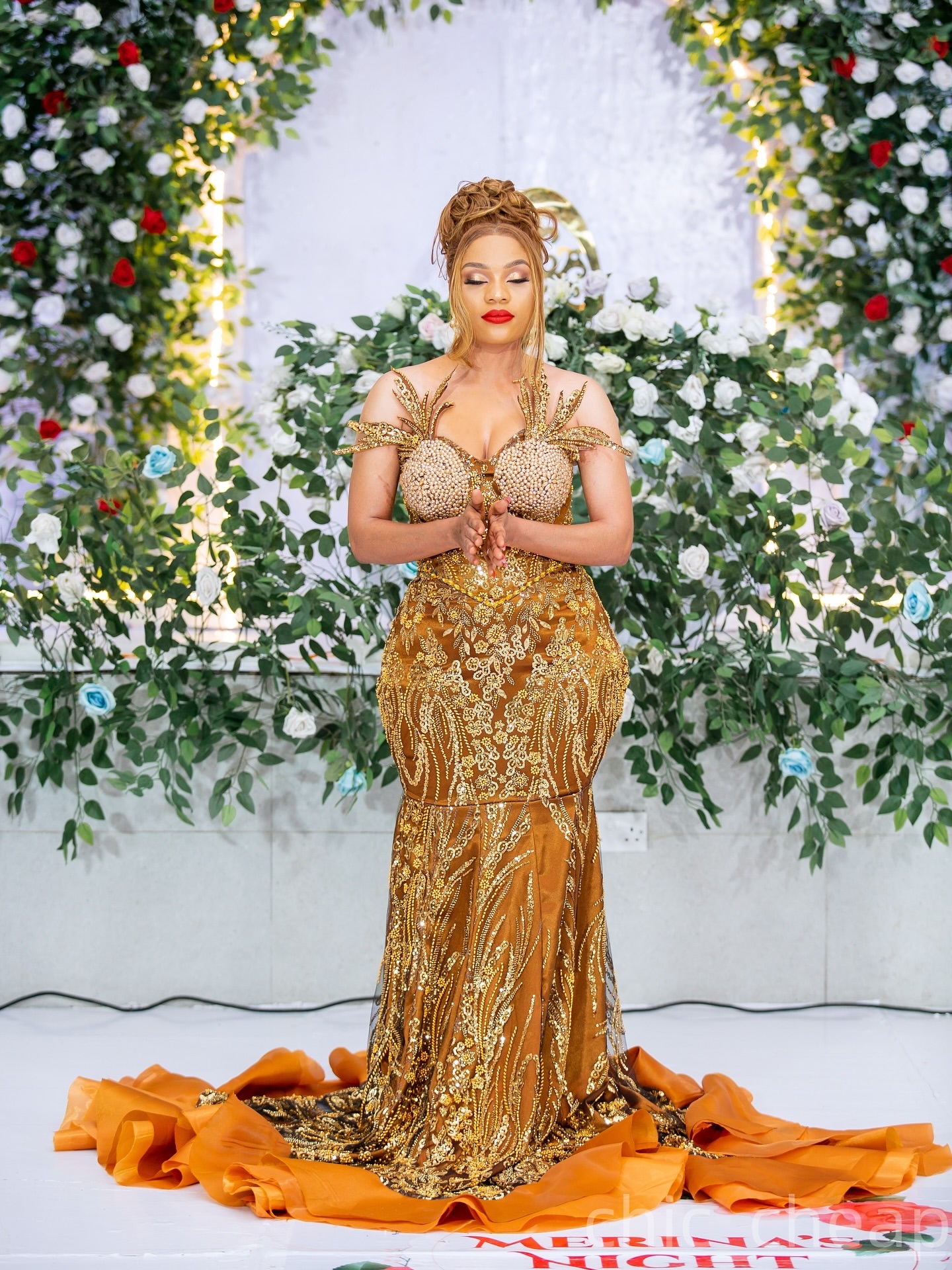 Gold Mermaid Prom Dresses 2025 Sequined Lace Pearls Appliques Evening Formal Party Second Birthday Engagement Gowns Plus Size Dress For Special Occasi