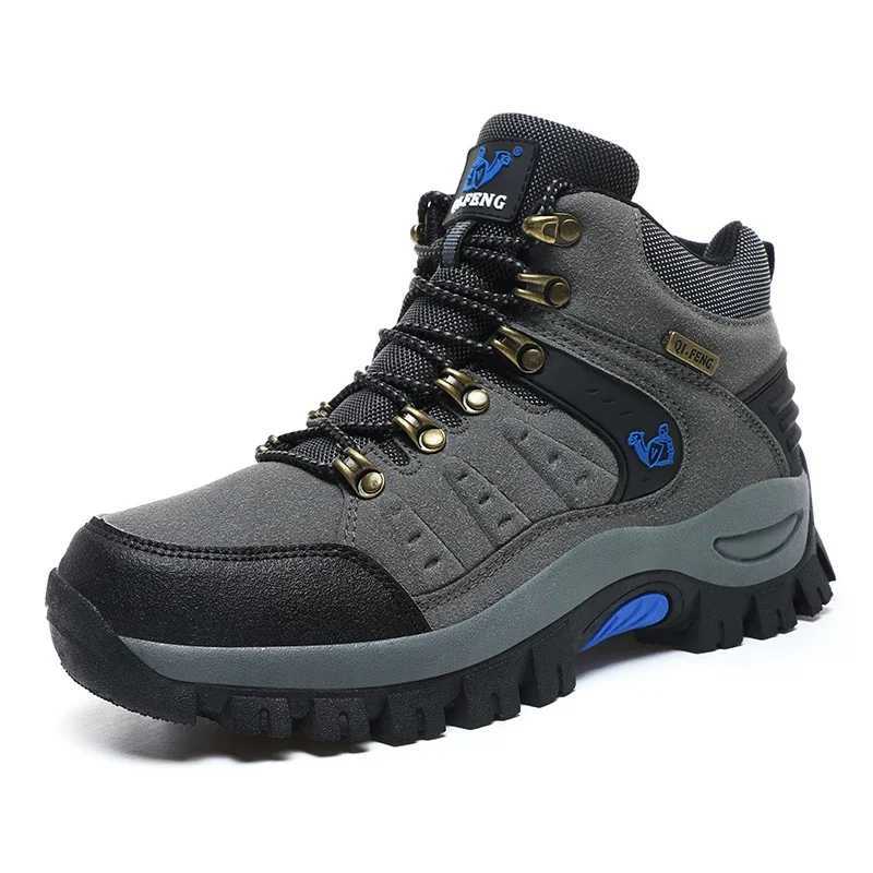 2025 Plus Size Couples Outdoor Mountain Desert Climbing shoes Men Women Ankle Hiking Boots Fashion Classic Trekking Footwear J251007