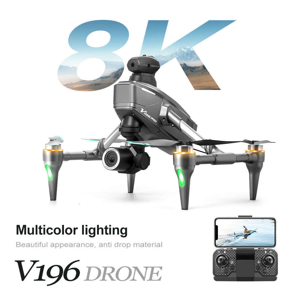 New V Drone Aerial Photography Quadcopter Remote Control Toy Aircraft Brushless Alloy DRONE