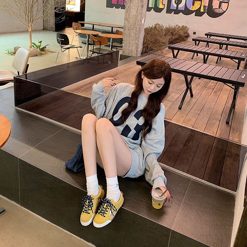 Premium Luxury Shoes 2025 Women's Genuine Leather Sneakers with Star Print Breathable Soft Sole Flat Fashion Shoes Free Shipping