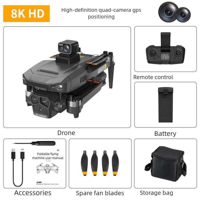 Professional Aerial Photography Quadcopter GPS Drone K Ultra Long Battery Life Remote Control Aircraft
