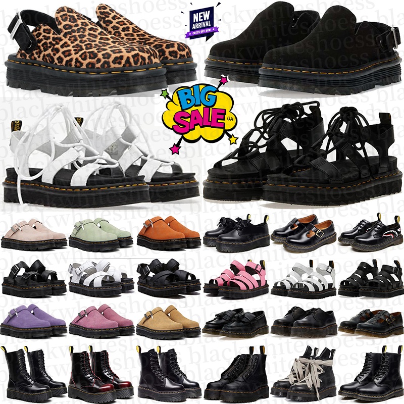 Free Shipping Designer drs docs martenns sandals heels Shoes slides clogs sandal red sliders for mens womens sandale pantoufle top