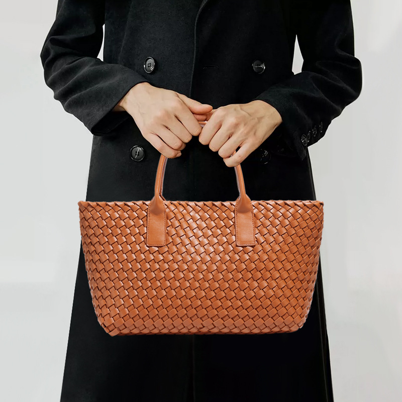 Woven Women's Summer New Light Large Capacity Basket Bag Fashion Casual Texture Versatile Handbag for Women