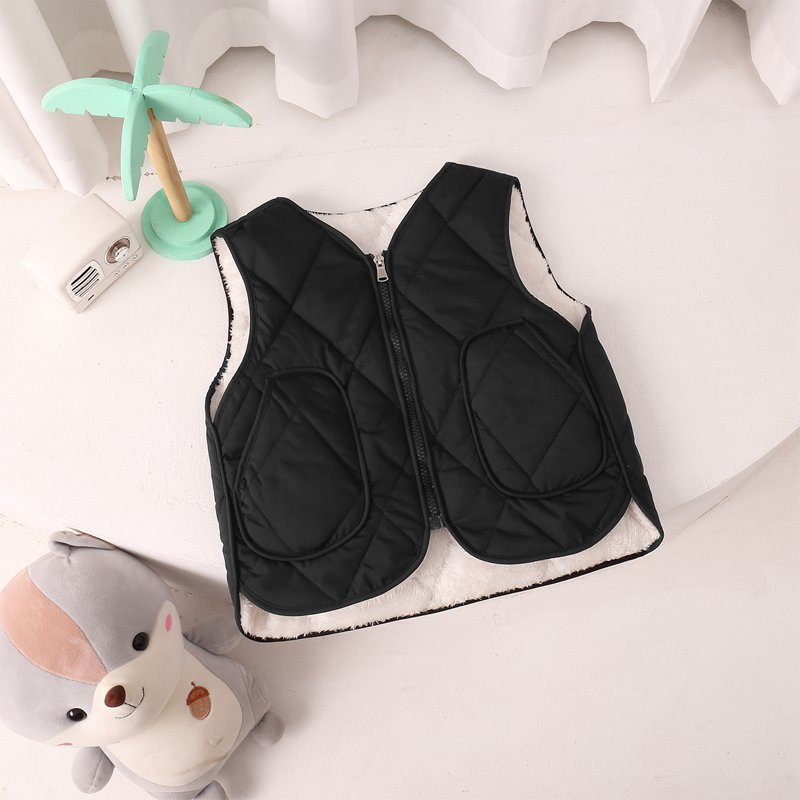 Luxury Kids Vest 2025 Toddler Kids Vest, Boys Girls Fleece Lined Thickened Winter Vest, Sleeveless Jacket for Big Kids Free Shipping