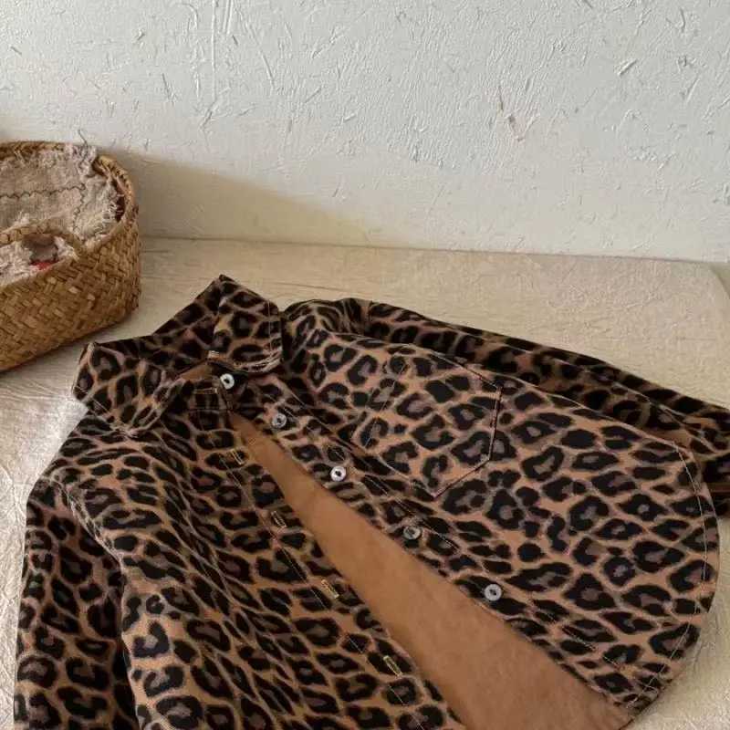New Spring Autumn Summer Girls Kids Leopard print Shirt Comfortable Cute Baby Clothes Children Clothing 90150CM C251007