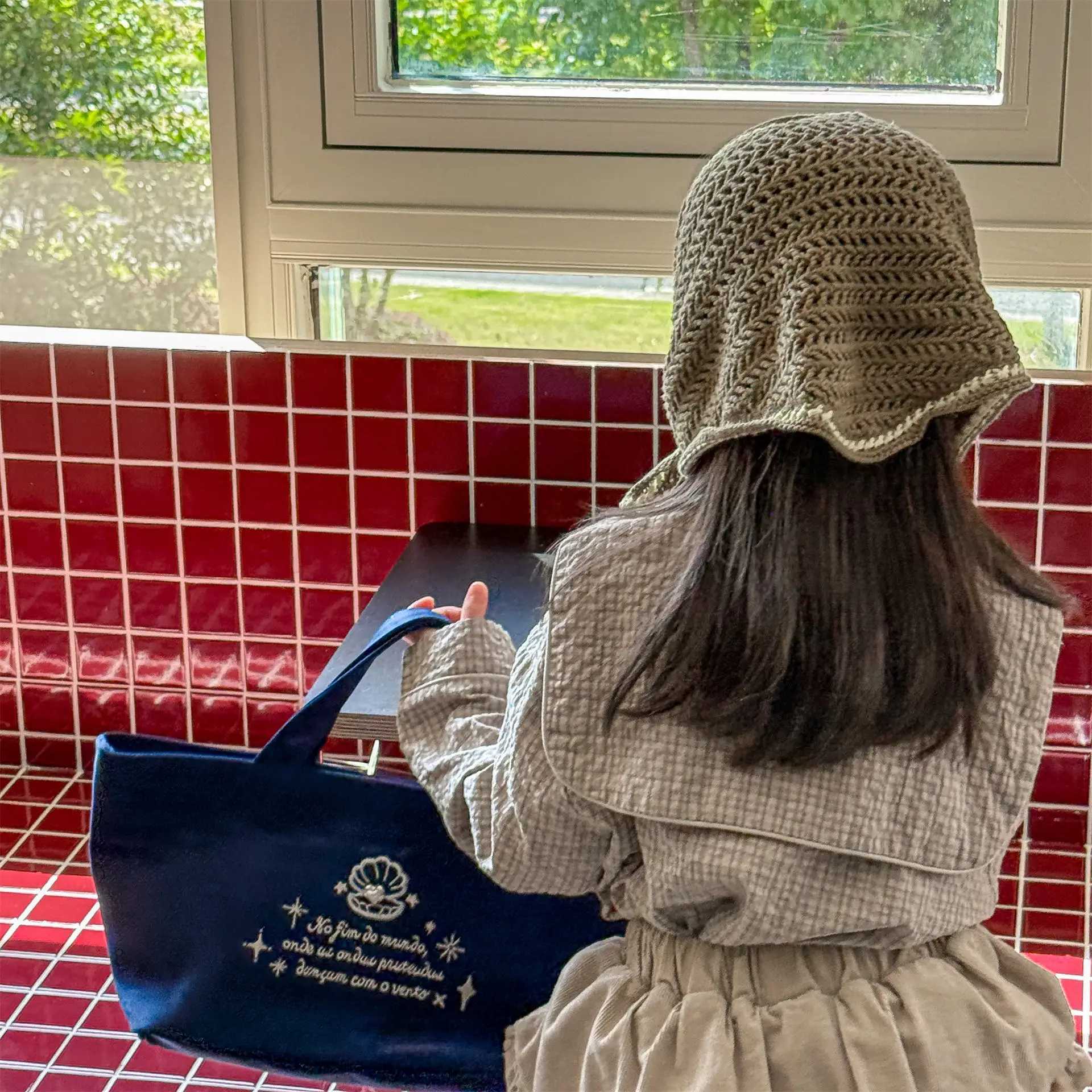 2025 Autumn New Girls Plaid Shirts Children Long Sleeve Tops Baby Girl Large Lapel Cotton Linen Blouse Kids Casual Tops C251007