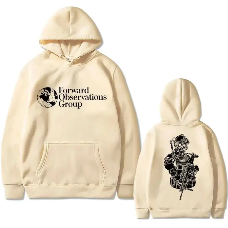 Gbrs Forward Observations Group Double Sided Print Hoodie Death Horror Skull Graphic Hoodies Men Vintage Oversized Sweatshirts 250930