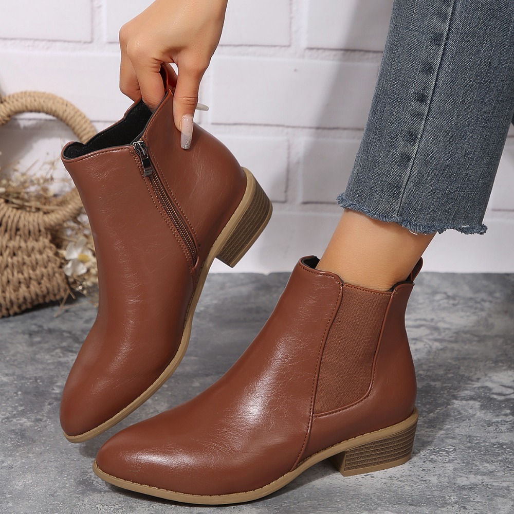 Chic Martin Ladies' Leather Platform Stiletto High Tops for Casual Elegance