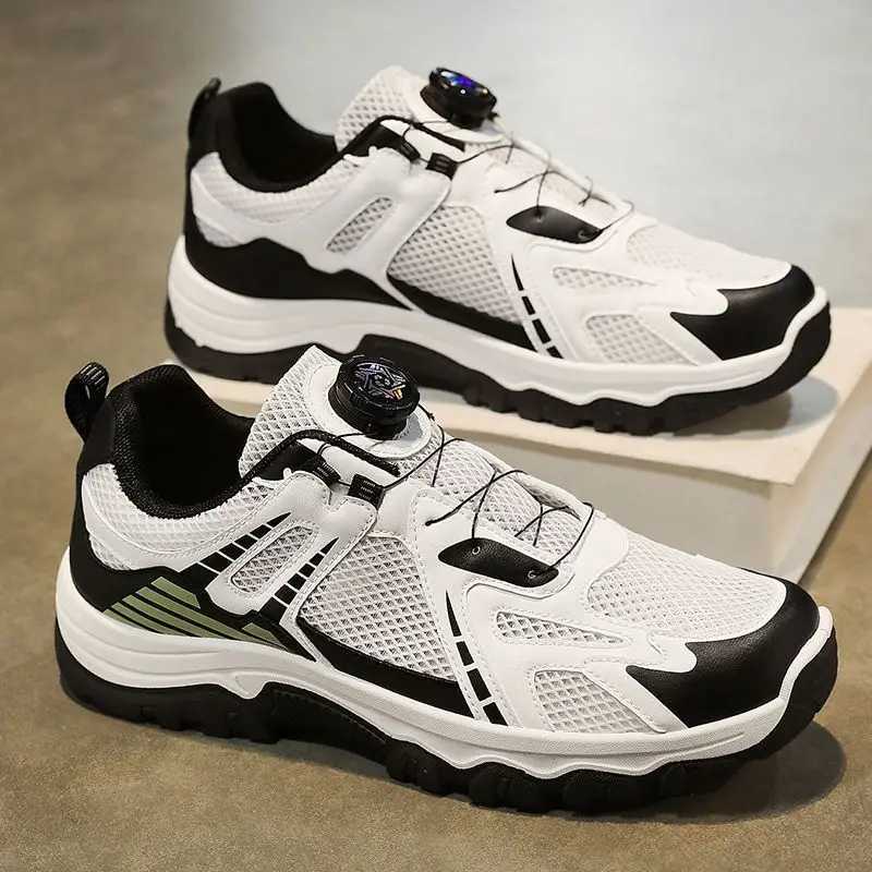 Hollow Breathable Thick Platform Mesh Upper Man Casual Sneaker Outdoor Mountain Low Price Walking Simple Sports Shoes for Men J251007