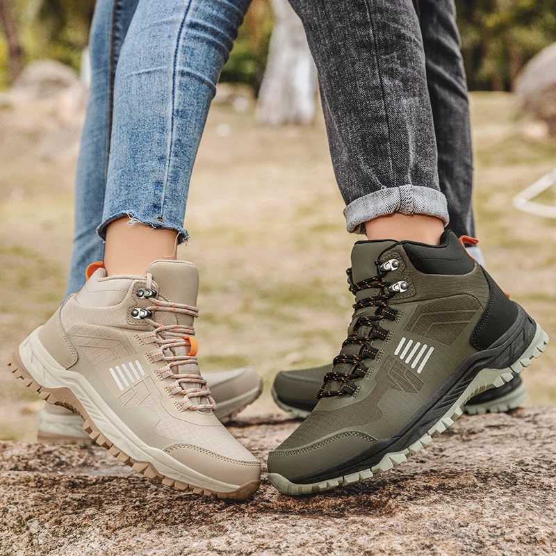 Unisex Outdoor Mountain Trail Sports Shoes Women Men Nonslip Durable Sole Hiking Shoes Waterproof Trekking Walking Sneakers J251007