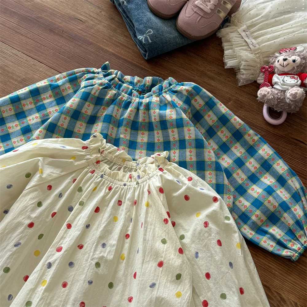 New Girls Shirts for Autumn in 2025 New Styles for Spring and Autumn for Children Fashionable for Spring and Autumn C251007