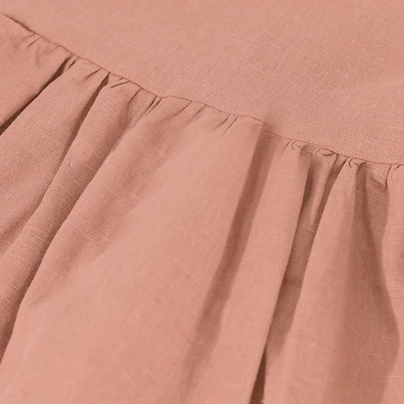 Girls Retro Splicing Lace Cotton Linen Shirts Autumn New Lapel Doll Cardigan Sweet And Cute Baby Girl LongSleeved Blouse Tops C251007