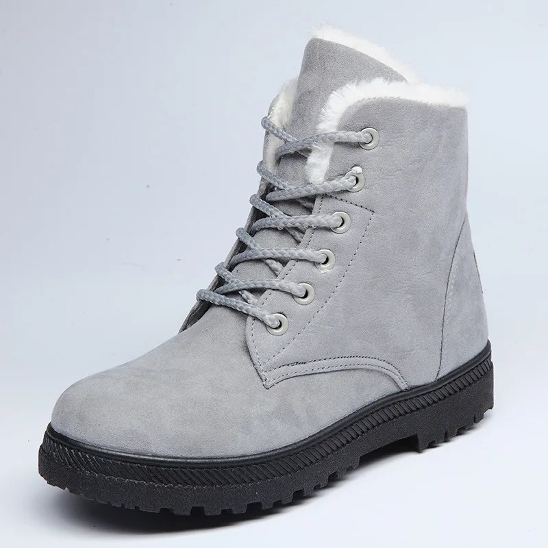 2025 Winter Fashion Womens Boots Thickened Warm Cotton Shoes Suede Thick Soled Nonslip Woman Sneakers Casual Snow Boots 250930