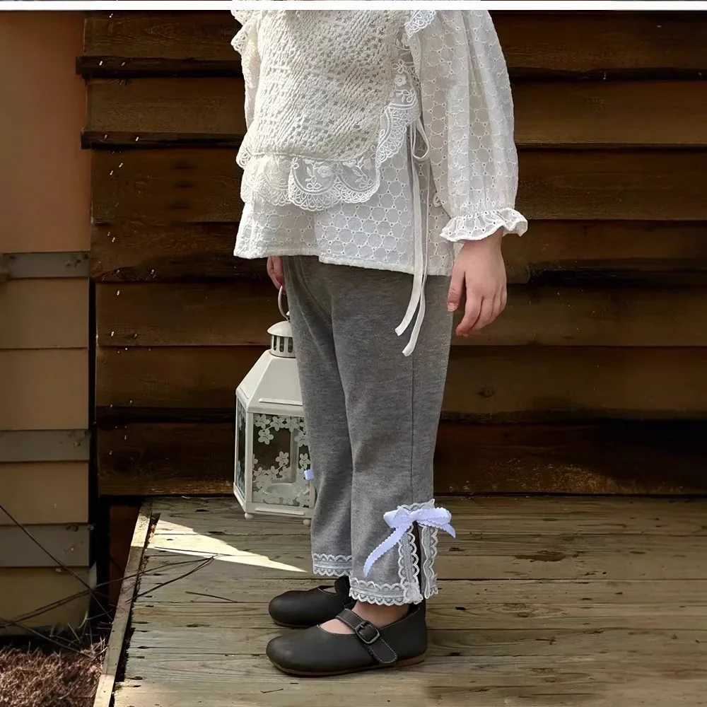 Childrens Clothing 2025 Spring New Style Girls Shirt Childrens French Top Doll Shirt Baby Lace Vest Shirt Trend C251007