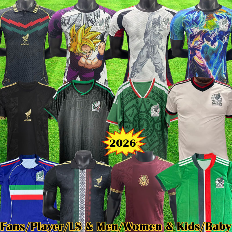 3XL 4XL 2026 Mexico Kits 2025 Gold Cup kit 2024 Copa Soccer Jerseys Goalkeeper 24 25 26 ans player version Pre Match kits Mexiko kids sets women football shirt uniforms