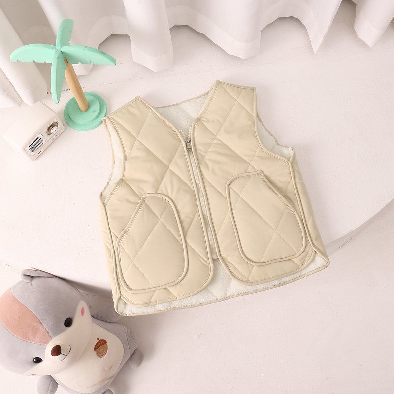 Luxury Kids Vest 2025 Toddler Kids Vest, Boys Girls Fleece Lined Thickened Winter Vest, Sleeveless Jacket for Big Kids Free Shipping