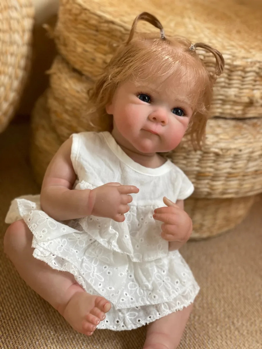 18 Inch Bettie Full Body Soft Silicone Girl Reborn Baby Doll With Painted Lifelike Hair Bebe Reborn Toys 250930