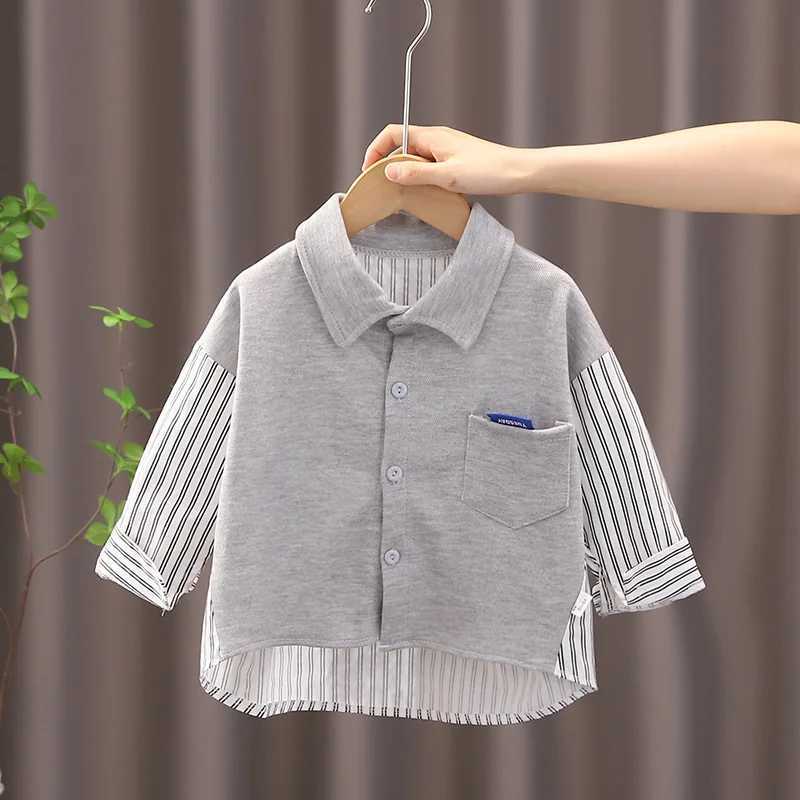 Boy Shirt Clothes Spring Thin Blouses Kids Clothing Toddler Casual Cotton Tops 1 2 3 4 Years Children Long Sleeves Shirt C251007