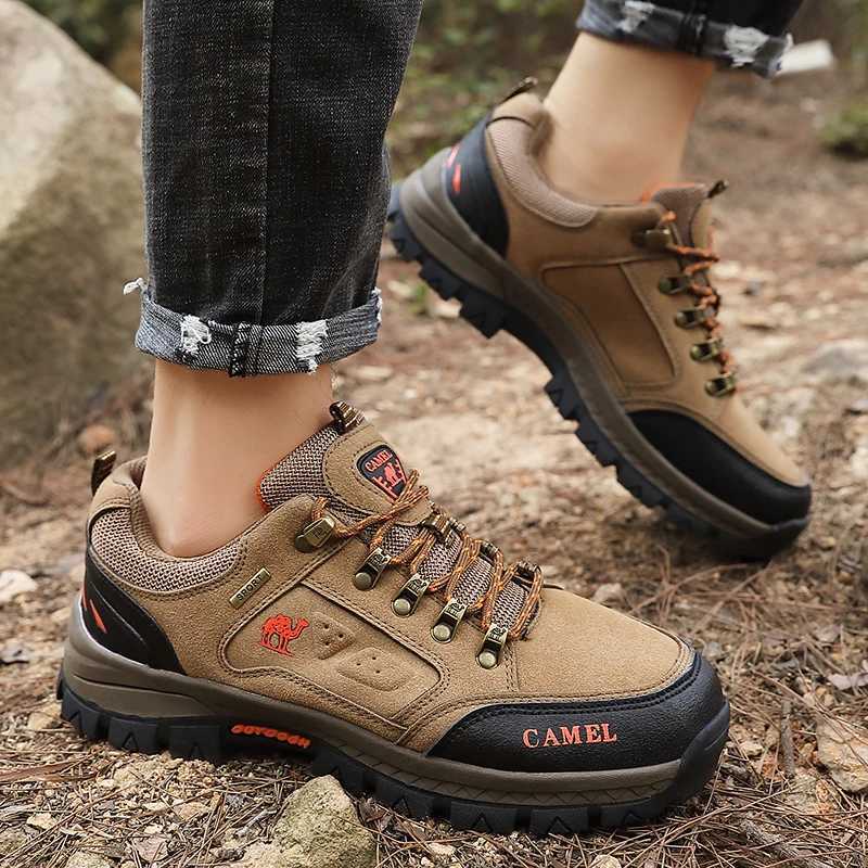 Fashion Brand Hiking Shoes Man Outdoor Comfortable Mens Trekking Sneakers Casual Nonslip Climbing Shoes For Men Walking Shoes J251007