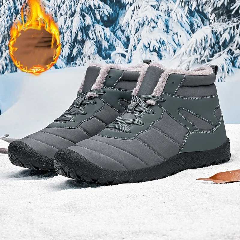 Golden Sapling Winter Thick Plush Warm Boots for Men Outdoor Breathable Comfy Coze Snow Boots Man Windproof Short Boot Shoes J251007