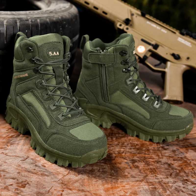 New Mens Boots Tactical Shoes Outdoor Sneakers Hiking Shoes Mountaineering Walking Jogging Ankle Boots Botas Cuturno Masculinas J251007