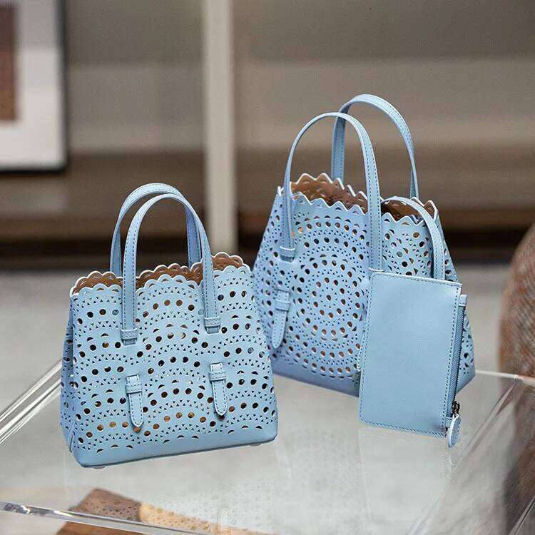 Bag Designer Shoulder Women's Handbag Hollow Bag For Spring Festival New Fashion Leather Carved Tote Bags