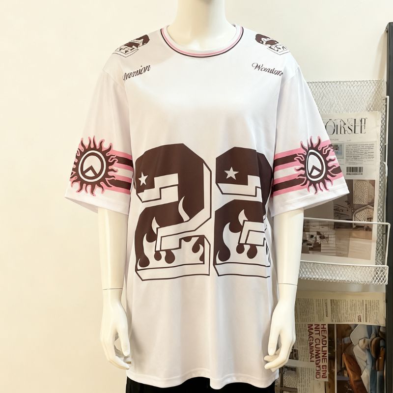 Casual American Style Tee for Men/Women Lightweight Print Design Shortsleeves-8