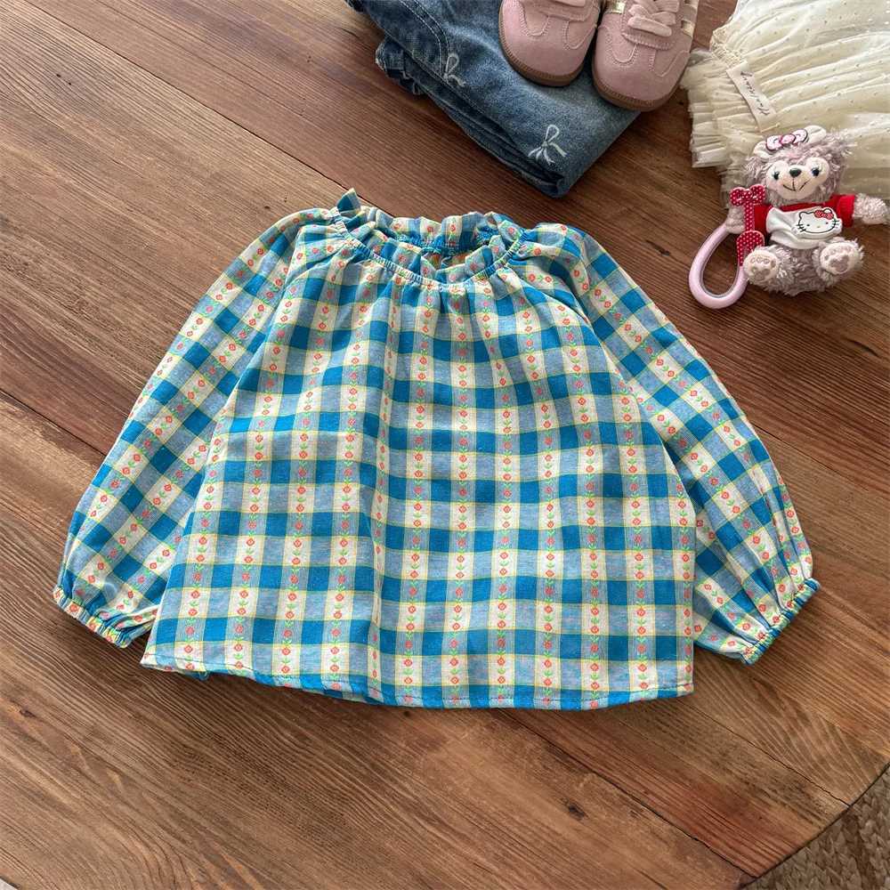 New Girls Shirts for Autumn in 2025 New Styles for Spring and Autumn for Children Fashionable for Spring and Autumn C251007