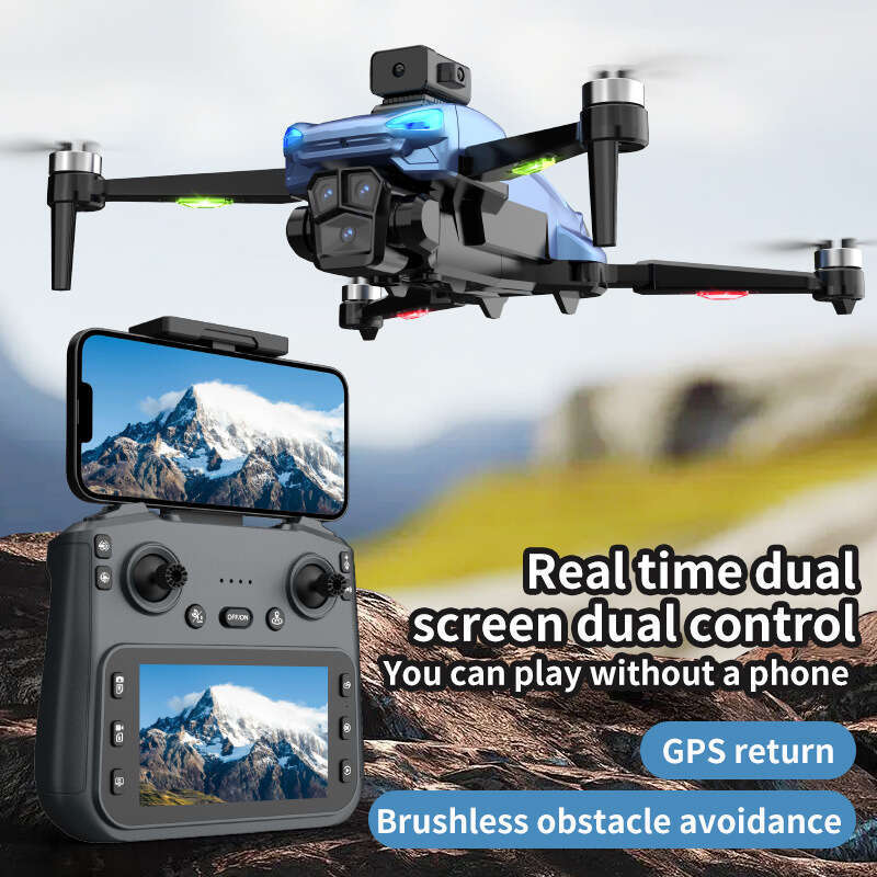 X G Screen Control Long Endurance Positioning One Key Return Dual Camera Aircraft GPS Drone