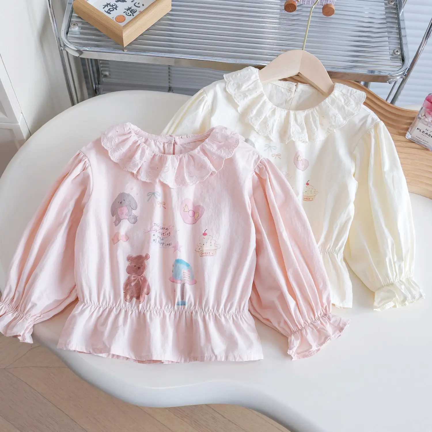 Girls Blouse Spring Autumn Shirts for Kids Long Sleeve Children Tshirts Cotton Cartoon Toddler Outfits Baby Outerwear Clothing C251007