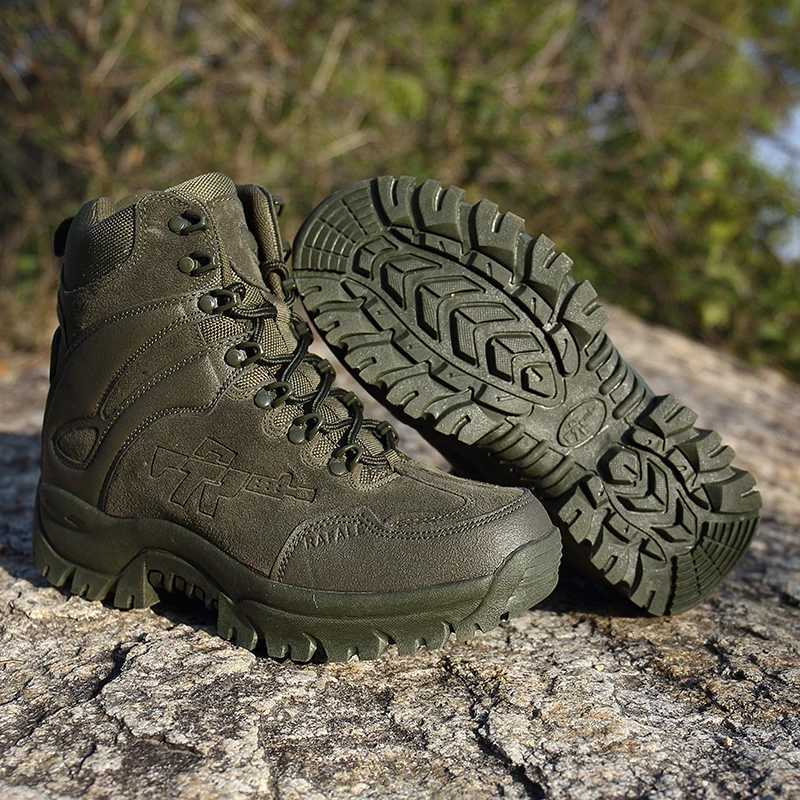 Hiking Shoes Men Midtop Outdoor Thicksoled Ankle Boots Men Comfortable Breathable Antislip Casual Sports Shoes Sneakers Men J251007