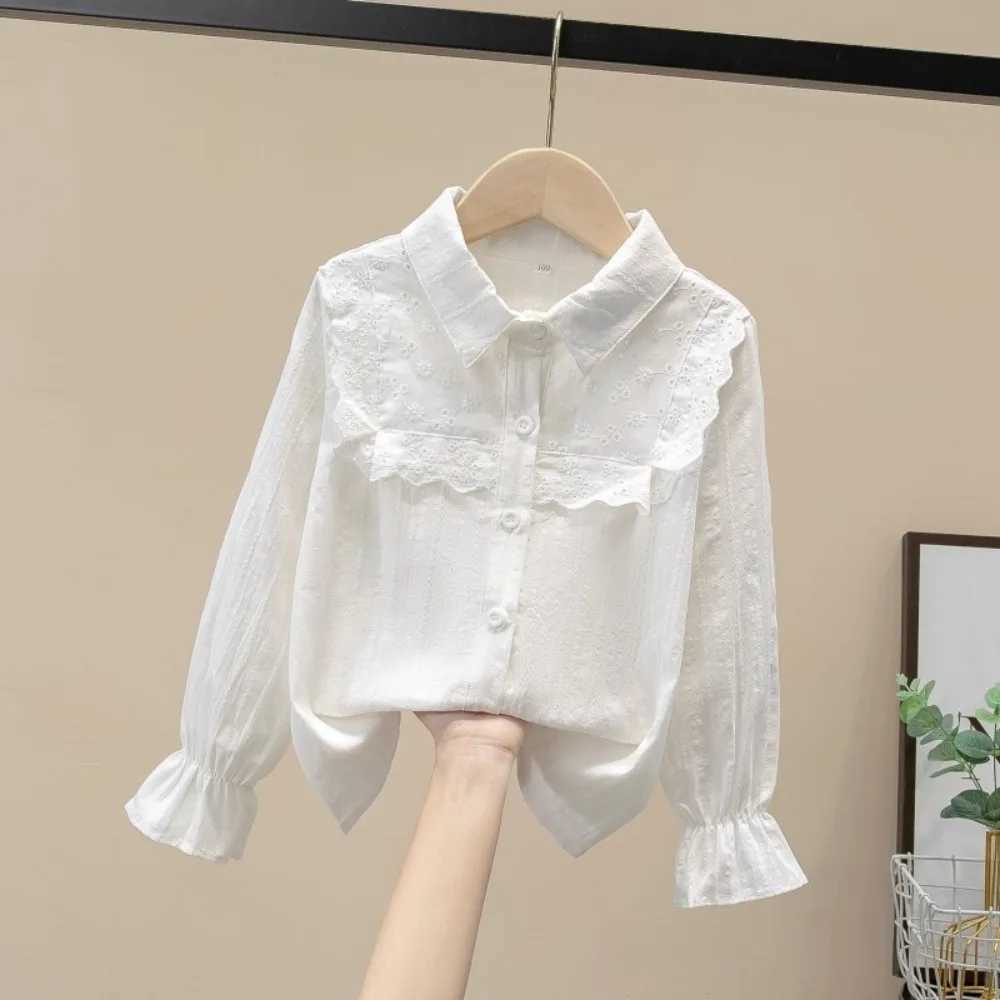Childrens Clothing Blouse for Girls Kids Shirts Toddler Girl Clothes Top Vintage Casual Fairy Princess Cute Elegant Long Sleeve C2510071