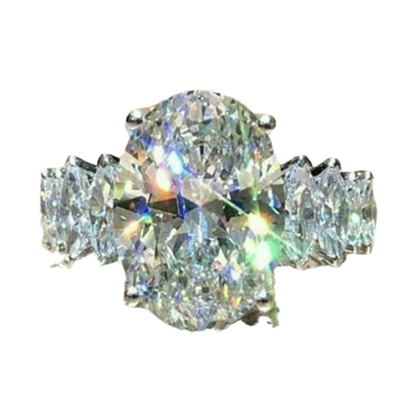 Fashionable Sparkling Zircon Ring Wedding Engagement Crystal Ring Men Women Wedding Ring 6 Style Selection US6-10 25107