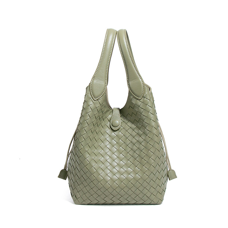 High-Quality Women's New Niche Design Handwoven Bucket Tote Bag