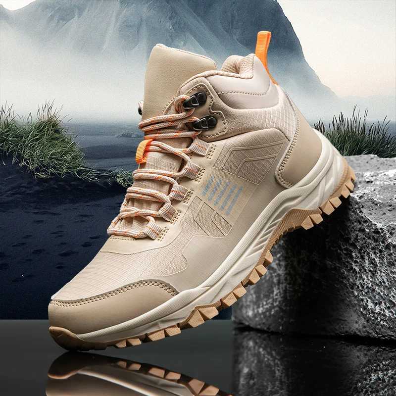 Unisex Outdoor Mountain Trail Sports Shoes Women Men Nonslip Durable Sole Hiking Shoes Waterproof Trekking Walking Sneakers J251007