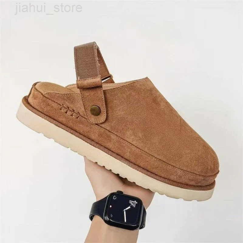 Platform Fluffy Slippers Women House Flats Fashion Plush Winter Designer Shoes Ladies Home Elegant Casual Footwear Large Size 43 M251007