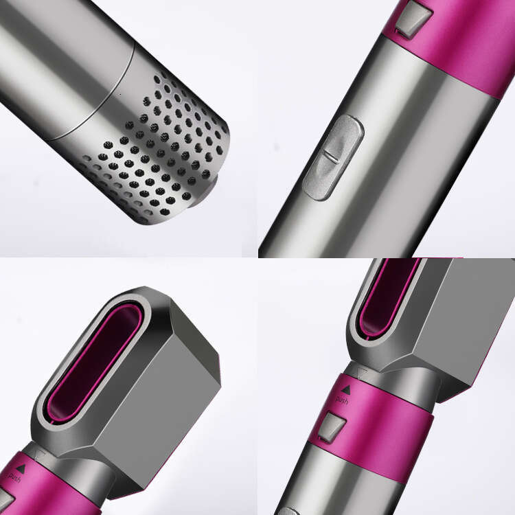 5-In-1 Curler Hot Air Blow Automatic Styling Curling Iron Straightening Comb Leafless Hair Dryer