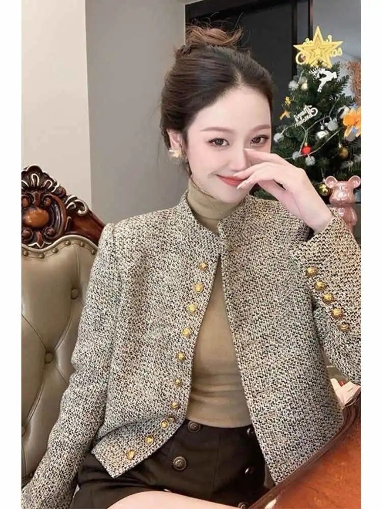 2025 Spring and Autumn New Elegant design Women's Short High Fashion Designer Jacket Super Beautiful Petite Coarse Hair Coat Luxury