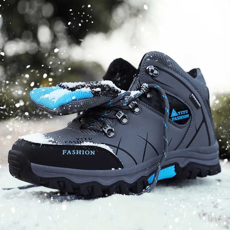 Winter Hiking Shoes Men Outdoor Snow Boots Anticollision Sneakers Waterproof Keep Warm Mens Casual Boot J251007