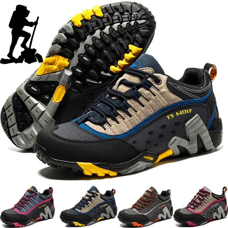 New Mens And Womens Outdoor Hiking shoes Couple Waterproof Windproof Anti Slip Couple Hiking Shoes Leisure Travel Sports S J251007