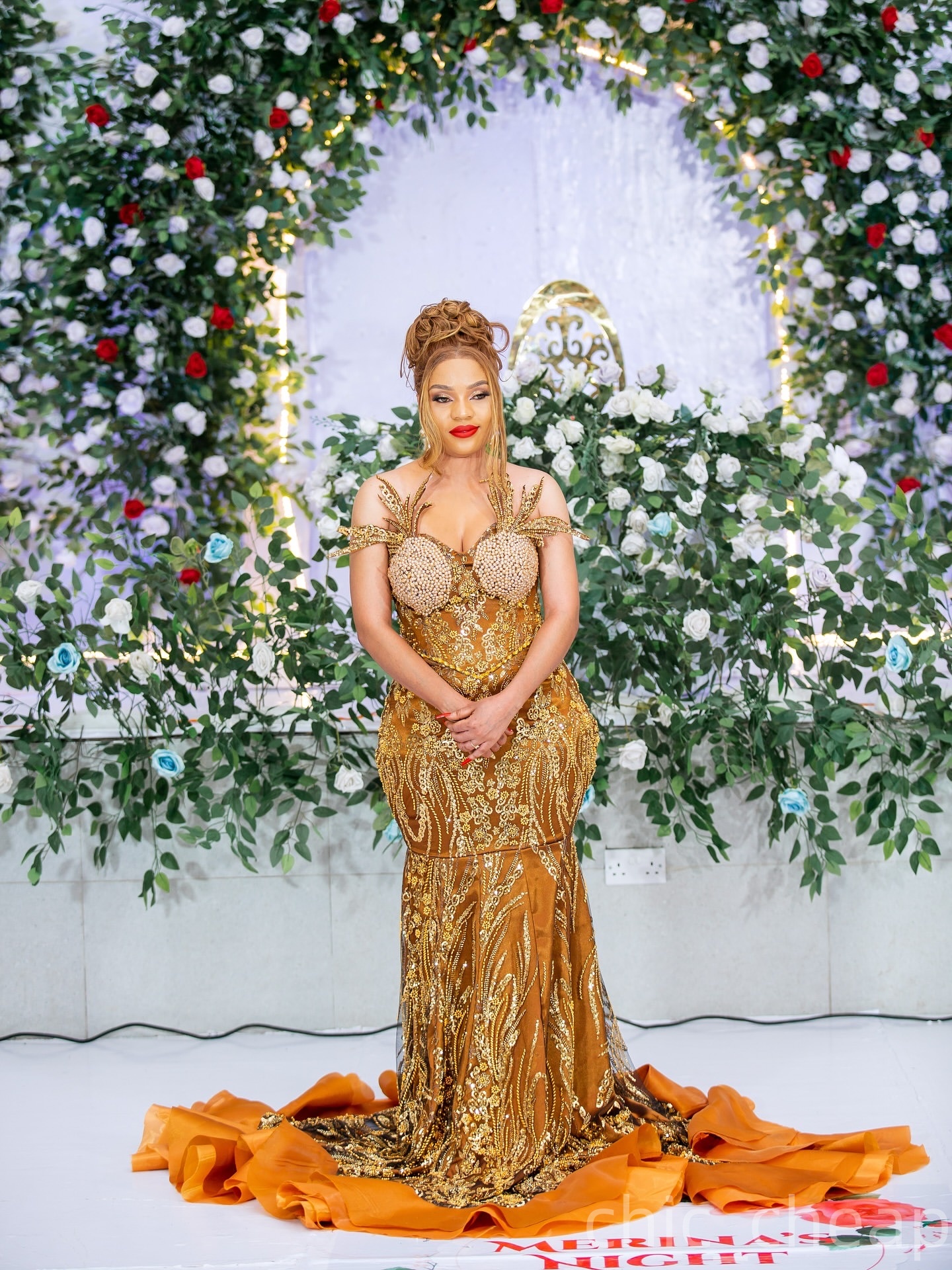 Gold Mermaid Prom Dresses 2025 Sequined Lace Pearls Appliques Evening Formal Party Second Birthday Engagement Gowns Plus Size Dress For Special Occasi