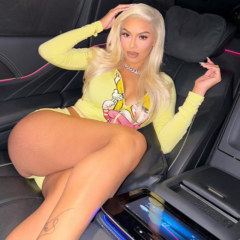 New Fashion Cartoon Print Casual Sports Style Hooded Long Sleeve Shorts Set