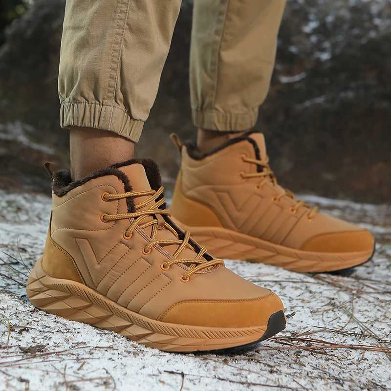 Winter Keep Warm Snow Boots Men Women Waterproof Hiking Shoes Outodor Cottonpadded Shoes Light Comfy Trekking Shoes Size 3647 J251007