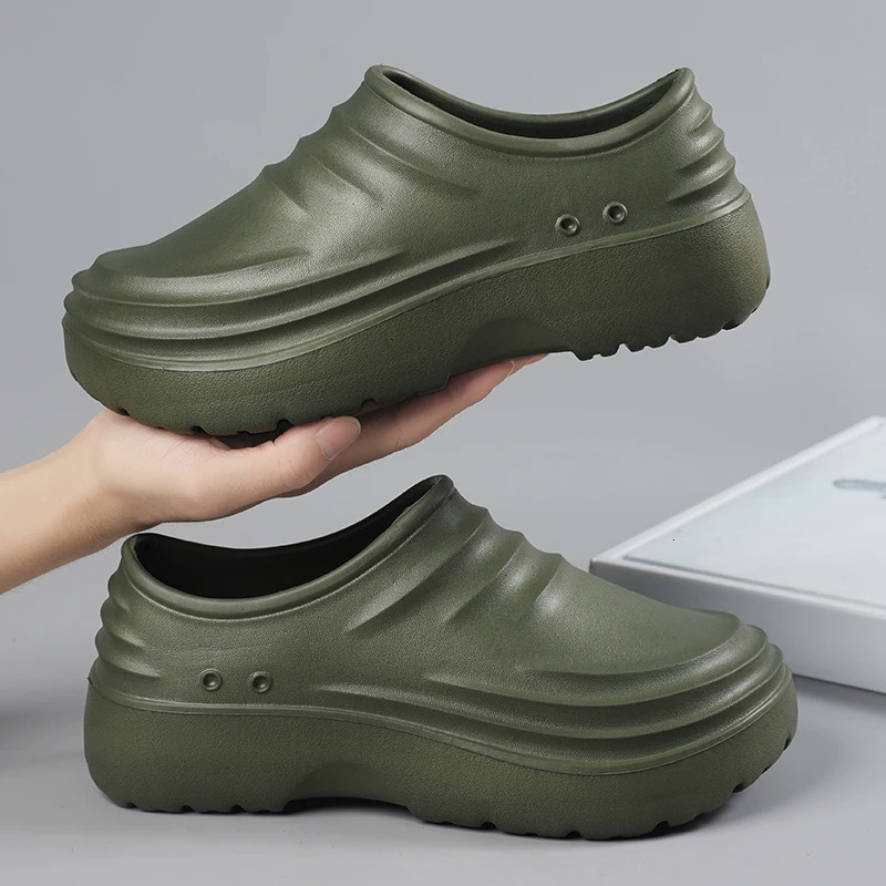 Work Shoes Waterproof OilProof NonSlip ThickSoled WearResistant Special SoftSoled Labor Protection Shoes for Kitchen C250922