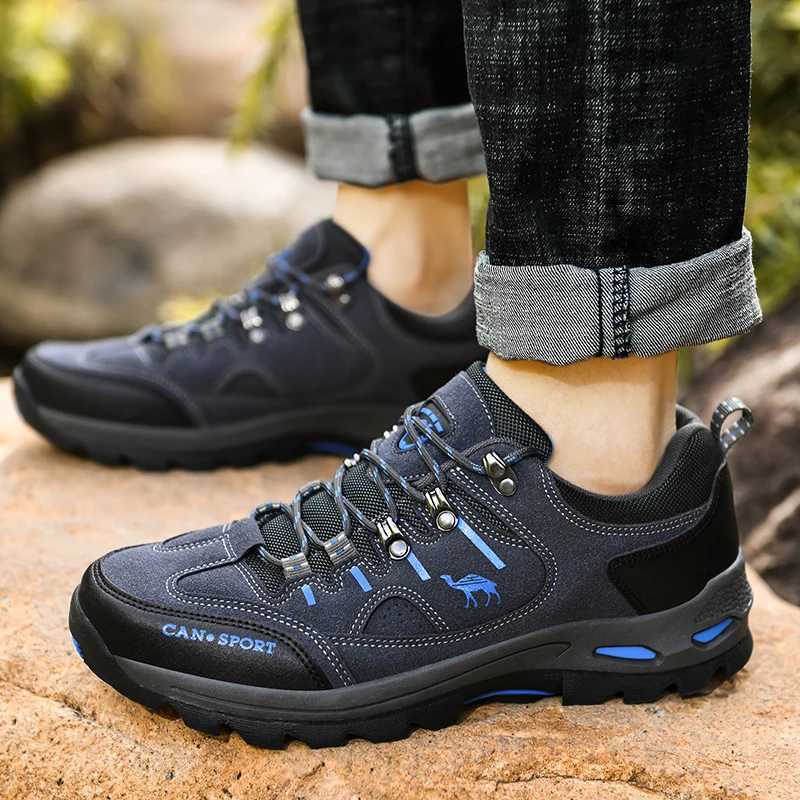 Hot Sale Mens Hiking Shoes Large Size 45 NonSlip Outdoor Men Sneakers Trainers Breathable Camping Trekking Boots For Men Walk J251007