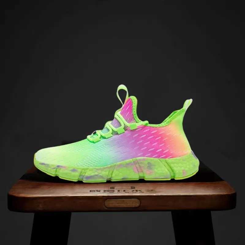 Mesh Thick Platform Mens Casual Sneakers Male Shoes Simple Stylish Tourist Without Leather Trend 2024 Wide Miked Colour Sports J251007