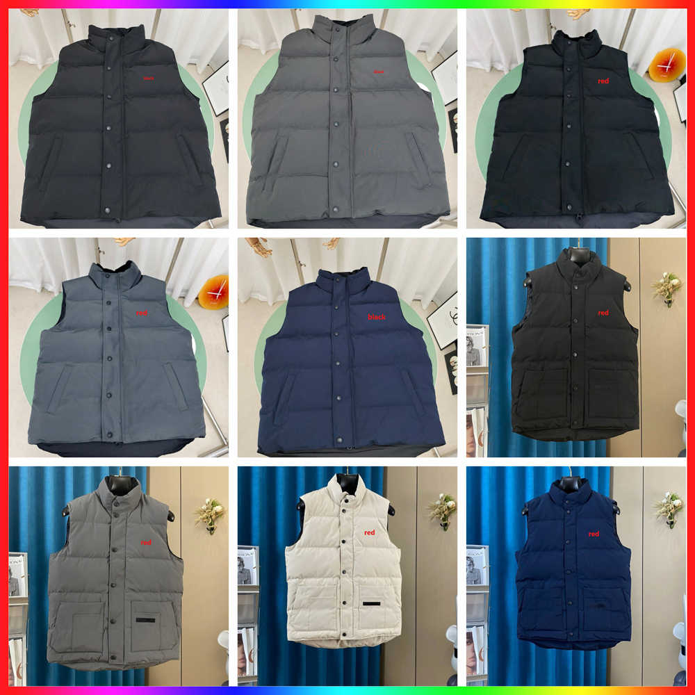 Wholesale Multi Style Winter Men Down Vest Fashion Designer mens gilet Retail men puffer jacket gilets bodywarmer down jacket Size 1--6